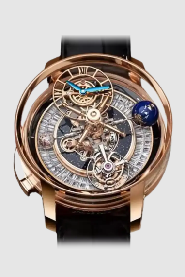 (image for) Jacob & Co. astronomia casino ROSE GOLD WITH BAGUETTE RING DIAL AT160.40.AB.AF.A Replica Watch